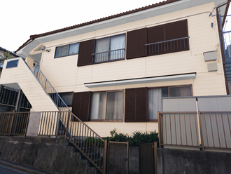 横浜市旭区　アパート外壁塗装　アパート外壁の色　パーフェクトトップ　色見本　ND-110