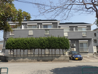 千葉市中央区　アパート屋根塗装　アパート外壁塗装　グレー系