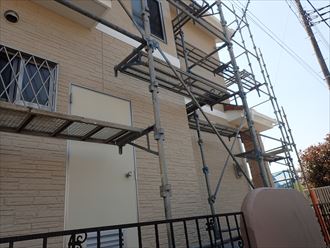 擁壁,勝手口ドア,外壁