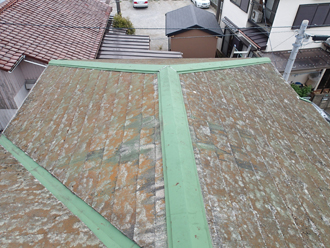屋根塗装　屋根点検