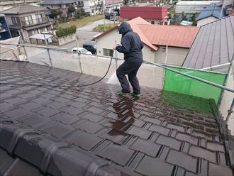 高圧洗浄,屋根