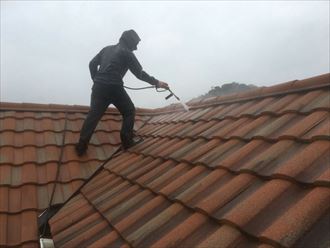 屋根,洗浄