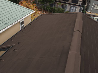 浦安市　屋根塗装　外壁塗装　サーモアイ　カラーシミュレーション　クールコーヒーブラウン