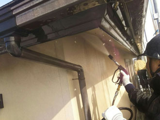 袖ヶ浦市　屋根塗装　高圧洗浄