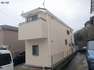 横浜市神奈川区　外壁塗装　屋根塗装　カラーシミュレーション　側面　ND-184