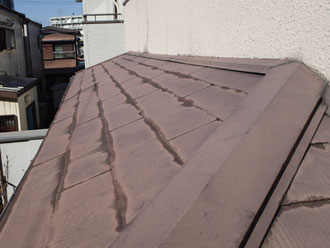 屋根カバー外壁塗装前