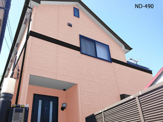 横浜市緑区　屋根塗装　外壁塗装　カラーシミュレーション　ND-490