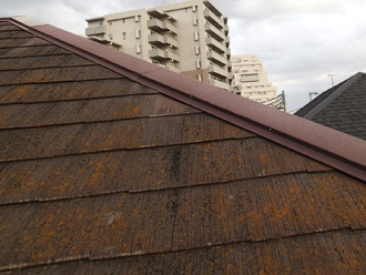 江東区　塗装前の屋根