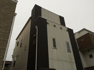 川崎市中原区　屋根葺き替え工事　外壁塗装前