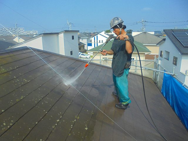 屋根洗浄