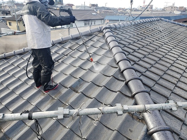 熊本市東区屋根洗浄