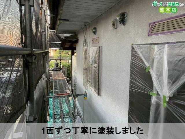 1面ずつ丁寧に塗装しまし丁寧に塗装しました