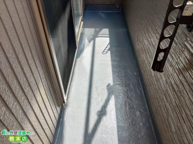 【熊本市東区】築7年ベランダを1ply工法でしっかり防水！安心の再施工事例をご紹介