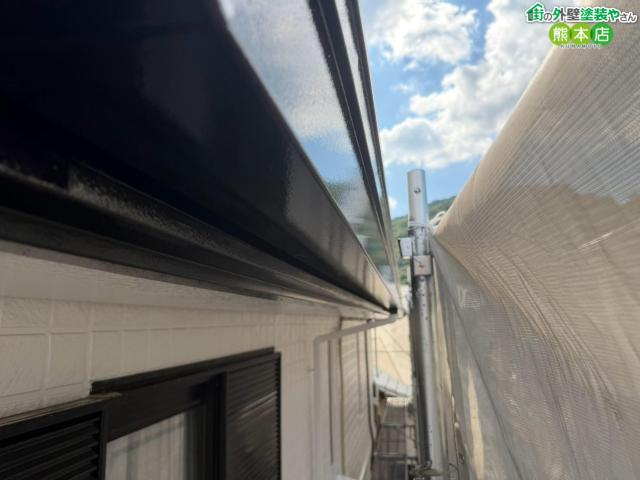 上天草市雨樋無機塗料塗装後