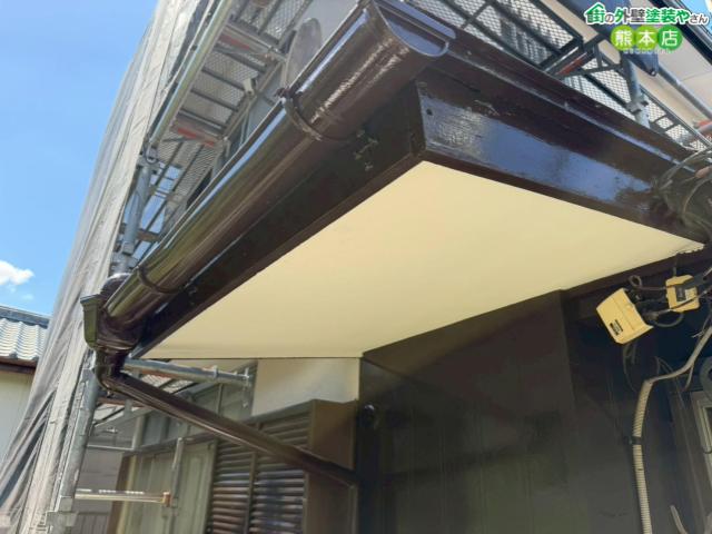 熊本市東区破風板交換後