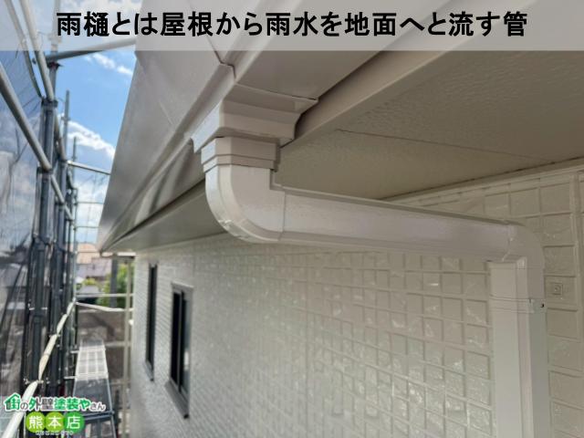 雨樋とは屋根から雨水を地面へと流す管
