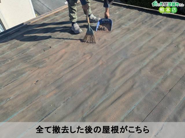 全て撤去した後の屋根がこちら