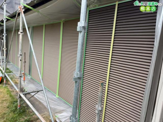 熊本市東区雨戸&戸袋塗装前