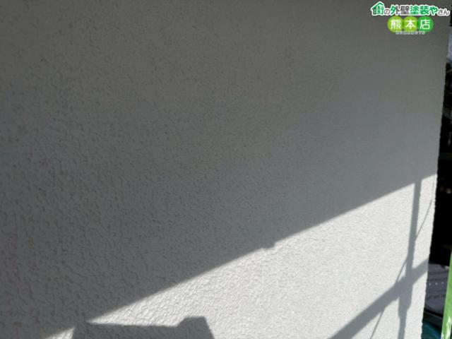 熊本市東区モルタル外壁下塗り後