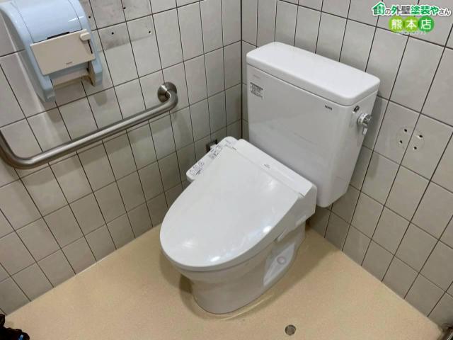 【熊本市東区】新しい便器・シャワートイレの設置！清潔で快適なトイレ空間へリニューアル【エディオン熊本本店のトイレ工事②】