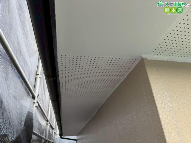 熊本市東区軒天井塗装後