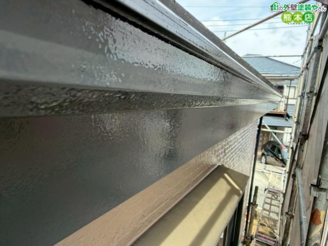 熊本市北区雨樋塗装後