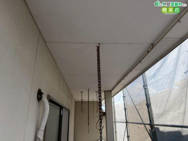 熊本市北区軒天塗装前