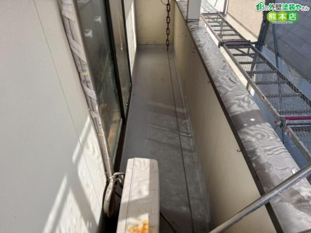 熊本市北区ベランダウレタン防水施工前