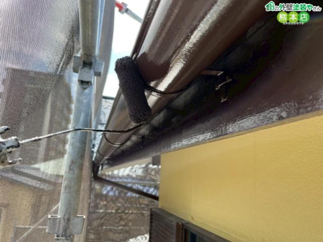 【熊本市南区】色褪せた雨樋を塗装でリフレッシュ！付帯部も丁寧に仕上げます