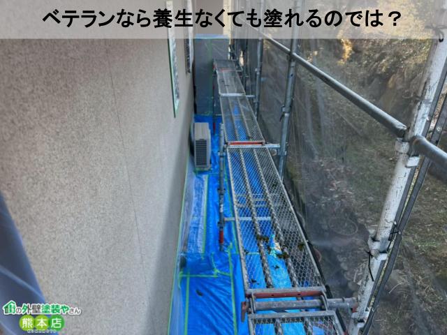 ベテランなら養生なくても塗れるのでは？