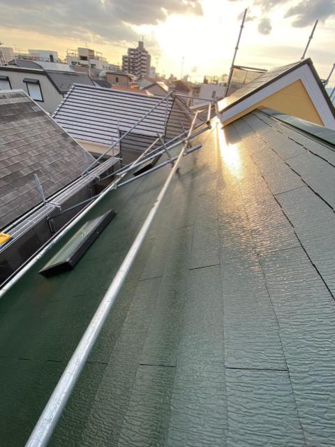 熊本市中央区屋根塗装工事後
