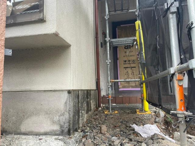 熊本市北区中古物件外壁色褪せや雨筋汚れ