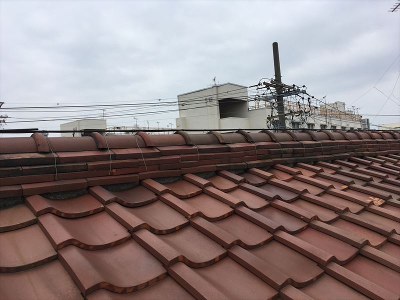 瓦　ズレ　漆喰