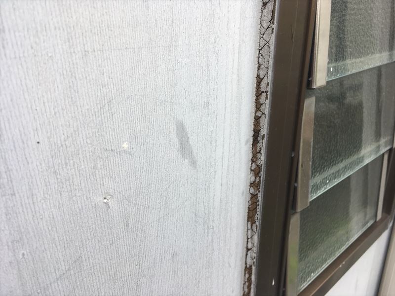 チョーキング 目地 サッシ回り ひび割れ 切れ