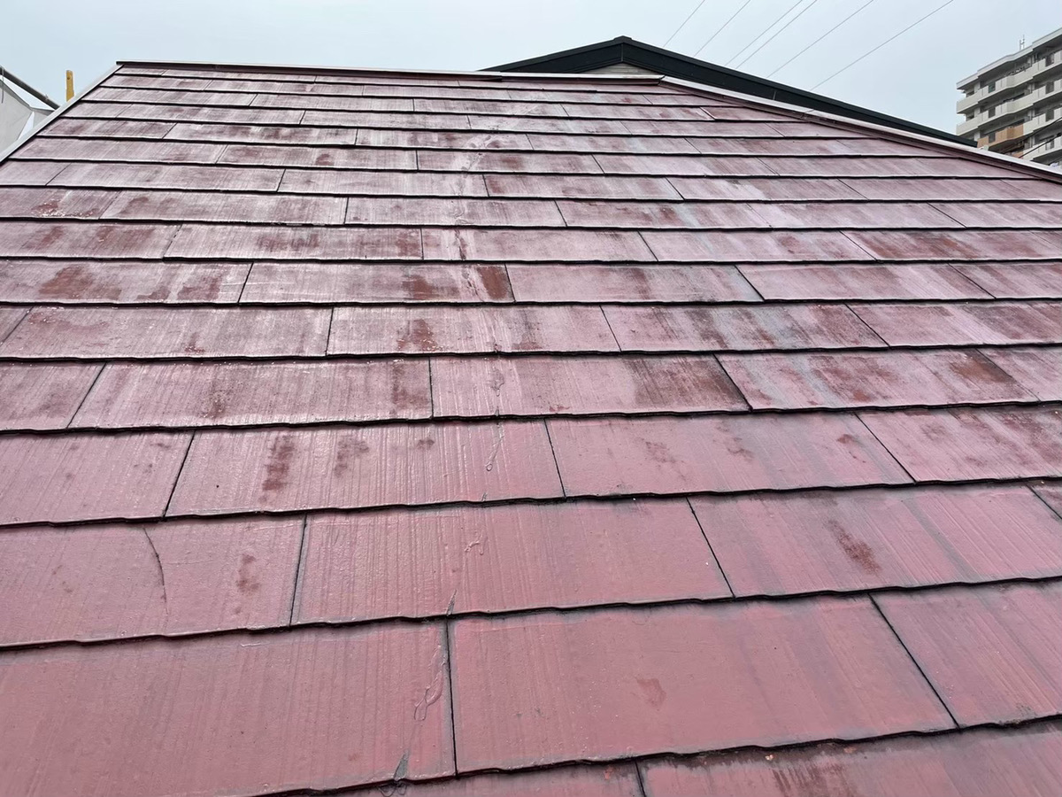 名古屋市守山区のボロボロになってしまったスレート屋根を屋根塗装しました！