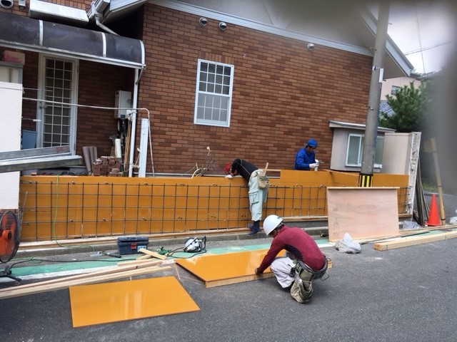 寝屋川市の現場の進捗状況