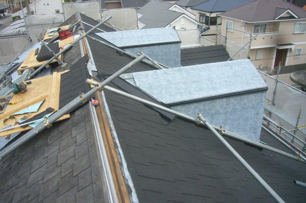 鳩小屋 屋根工事 葺き替え工事