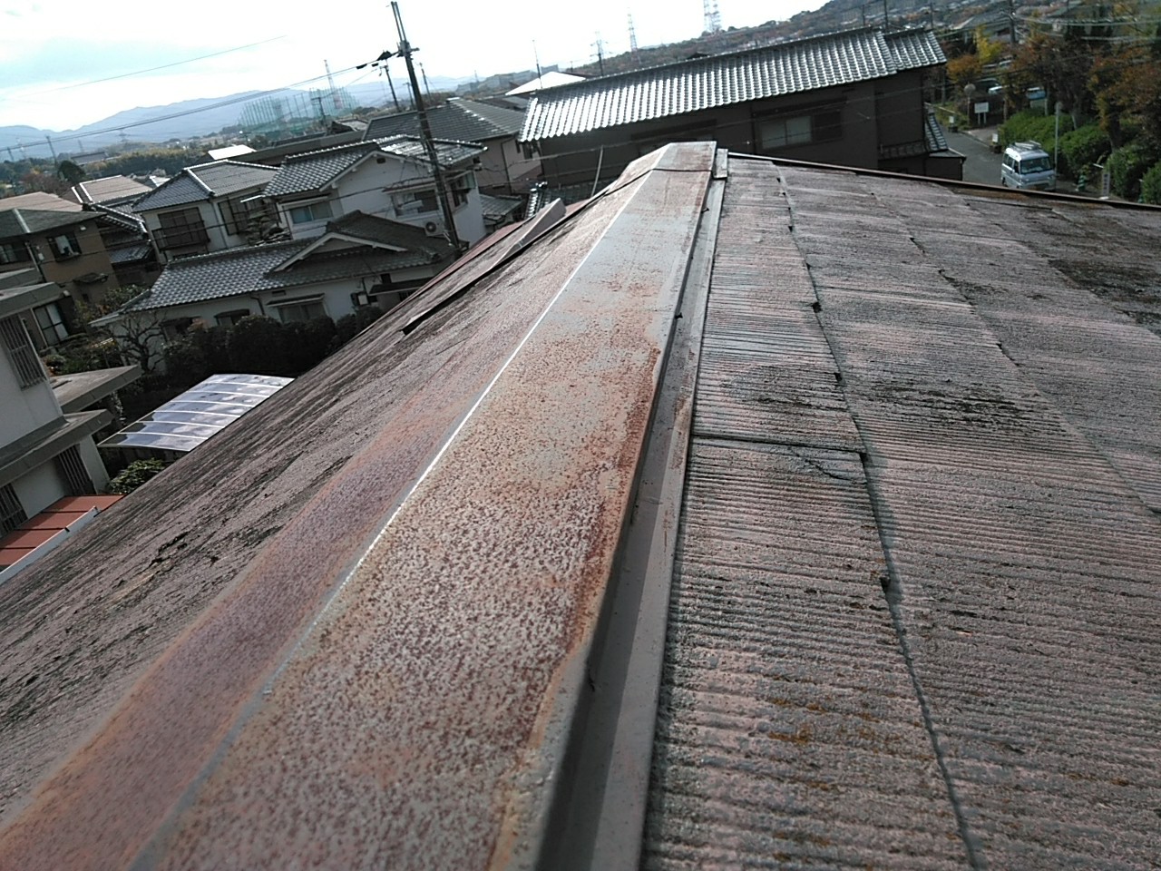 棟板金の劣化