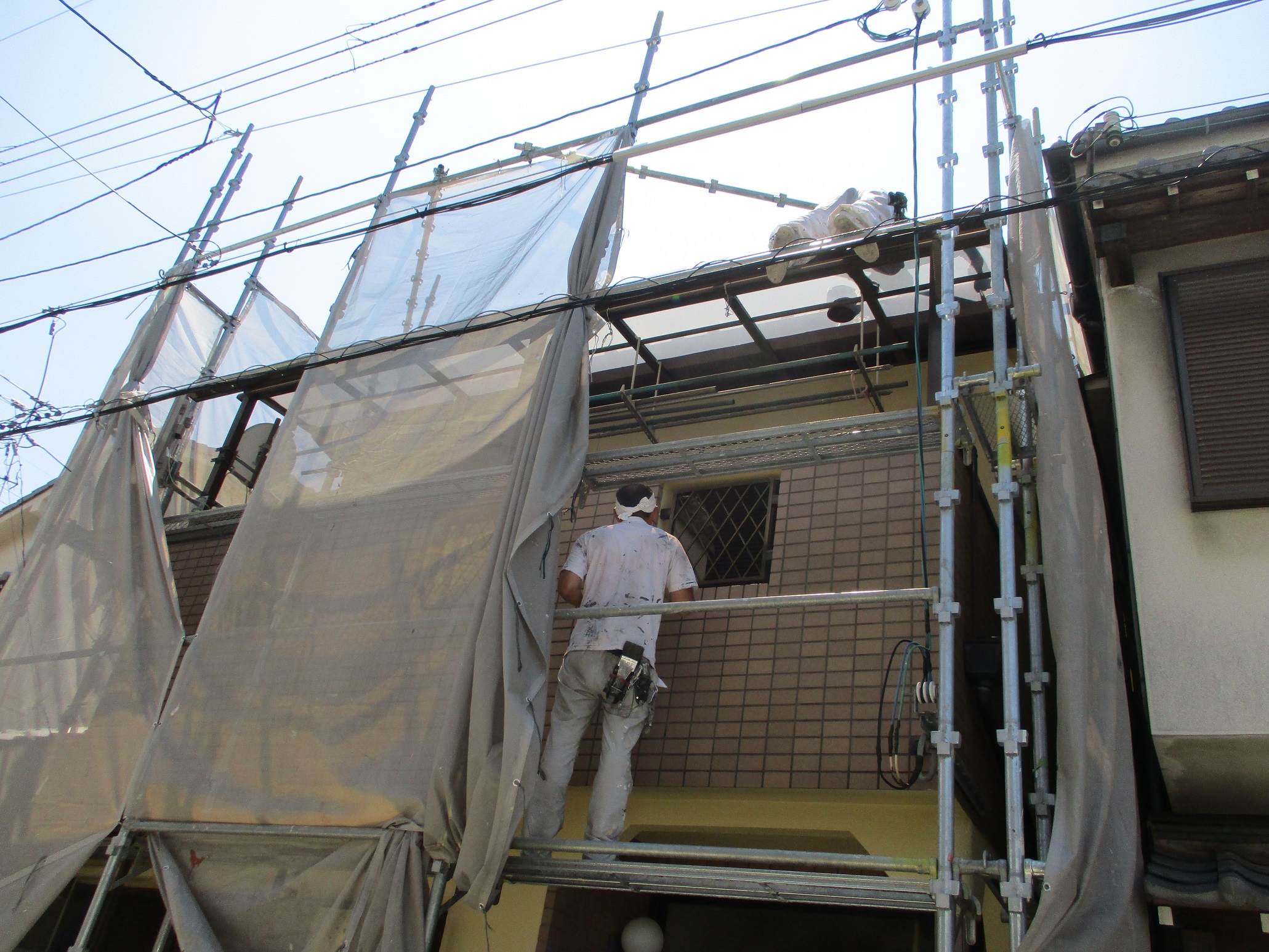 豊中の現場、順調に進んでおります。