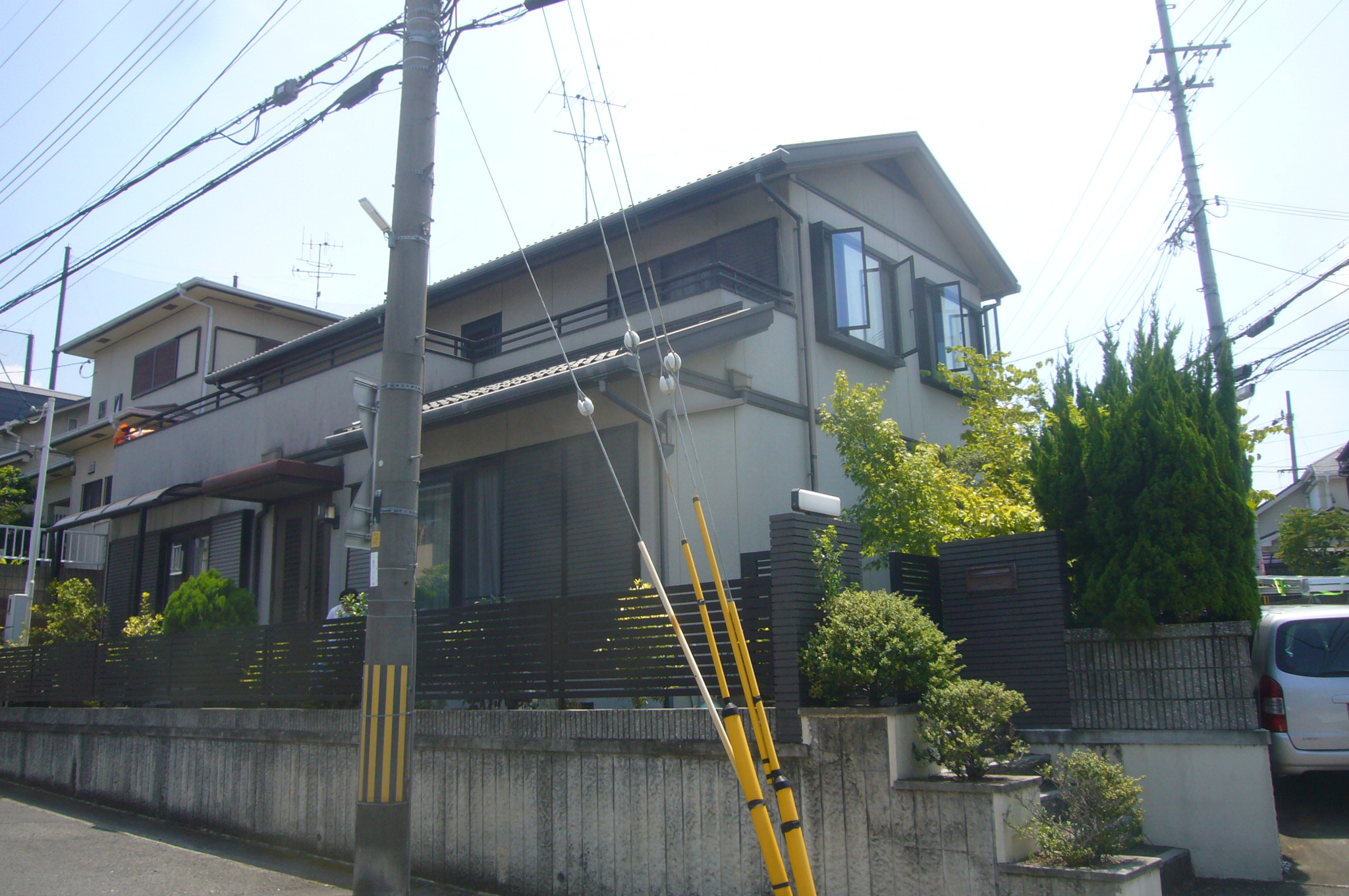 高槻市で積水ハウス２階建ての住宅劣化調査に伺いました。