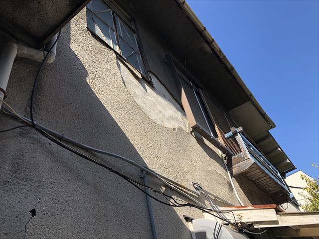 モルタル外壁　剥離