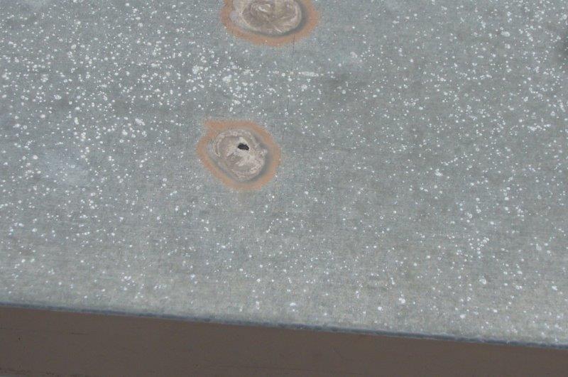 笠木 板金 釘抜け 劣化