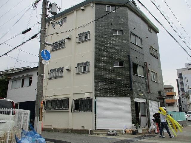 足場解体終了