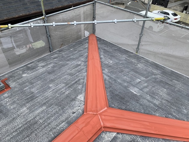 屋根板金 錆止め塗装