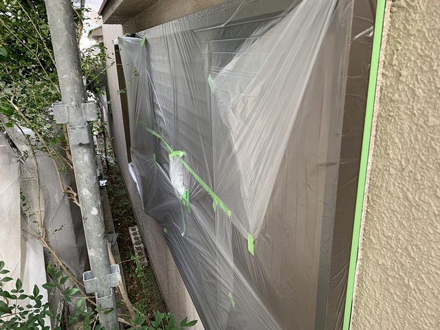 養生作業中