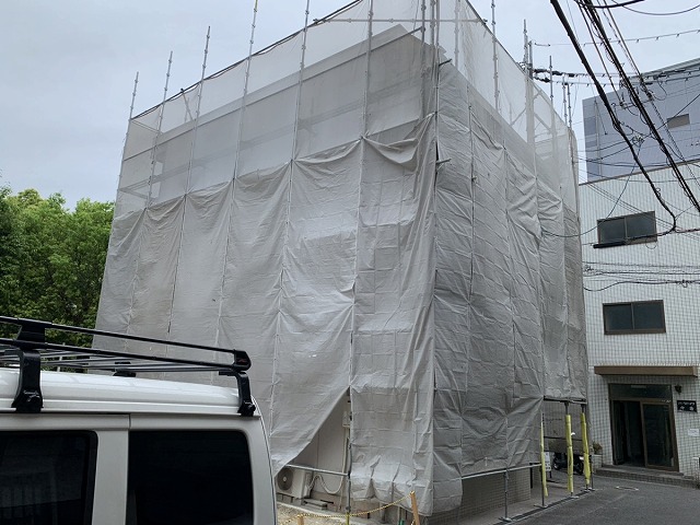 足場架設　完了