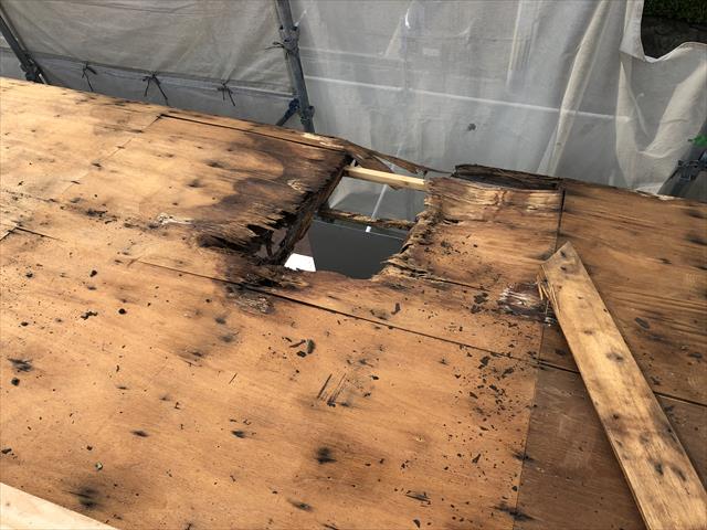屋根葺き替え 野地板 劣化 腐食