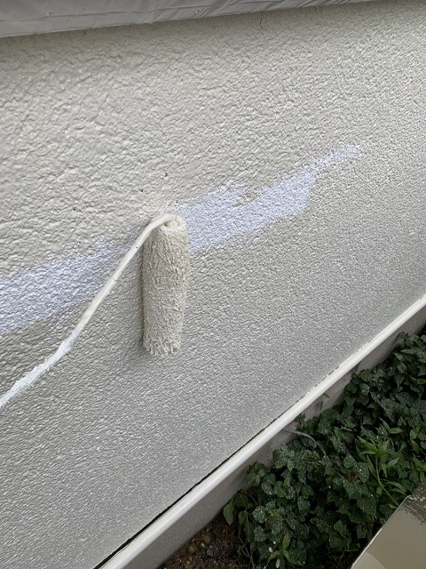 中塗り ローラー塗り 水性ウレタン使用