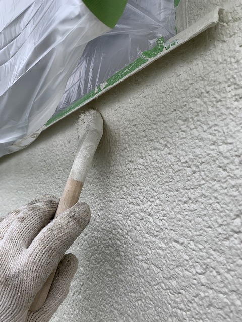 上塗り ダメ込み 水性ウレタン使用