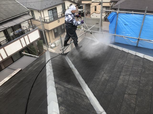 屋根高圧洗浄